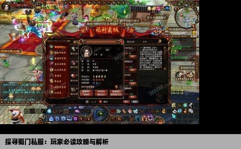 探寻蜀门私服：玩家必读攻略与解析