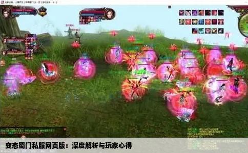 变态蜀门私服网页版：深度解析与玩家心得
